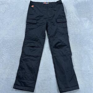 Empyre Cargo Pants Men's 30 Straight Leg Mid Rise Black Logo Casual Skater